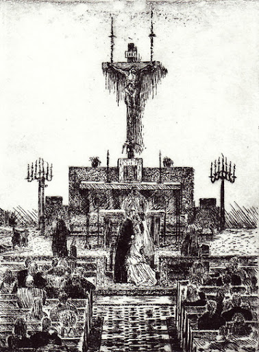 Amber Hunt intaglio print