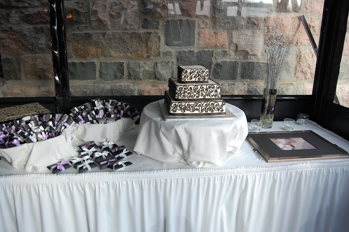 Guest mat and favor table