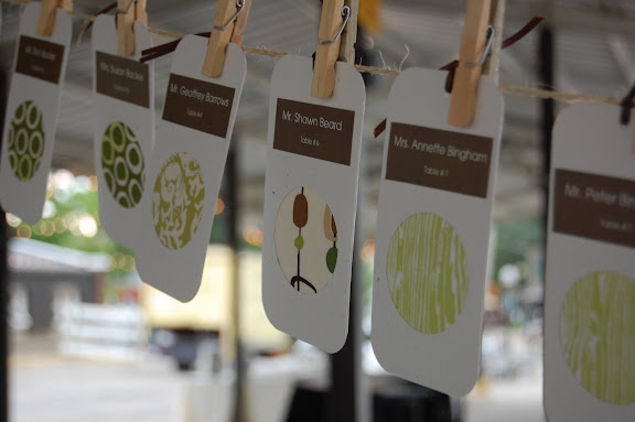 Place card tags