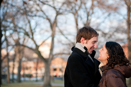 Ann Arbor winter engagement pictures