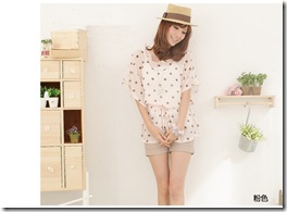 Ultra soft lightweight polka dot top
