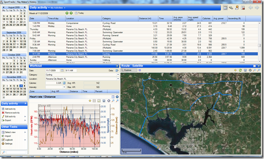 Sport Tracks Overview