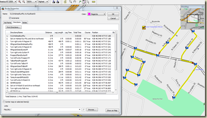 Garmin Edge 705 Route Planning