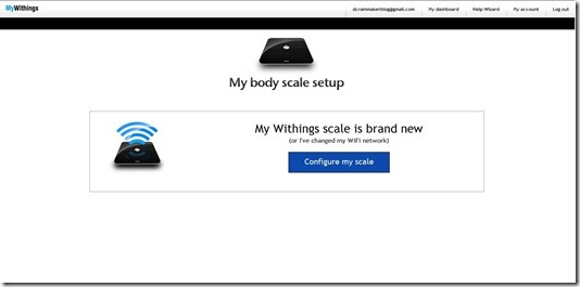 Withings WiFi New Scale Setup