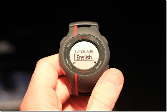 Garmin Forerunner 110 First Startup