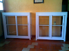 Mostradorvitrina En Aluminio Blanco Con Cristal