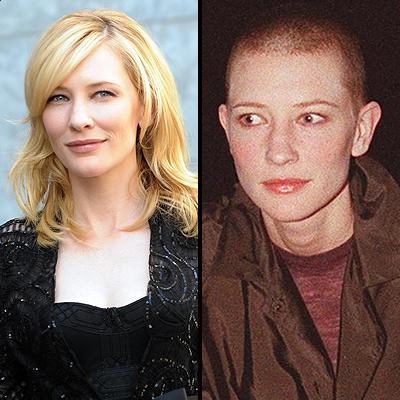 Cate Blanchett in 2002 shaves head for role in “Heaven” Cate Blanchett in 2002 shaves head for role in “Heaven”