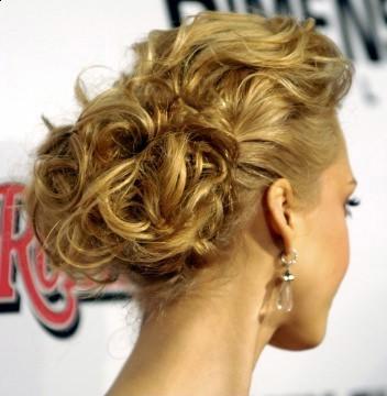 celebrity updo hairstyle 2011