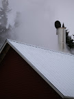 Lots of steam. We evaporate about 375 gallons of water per hour.