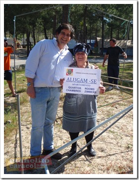 Santana aluga a tenda ao paleco!