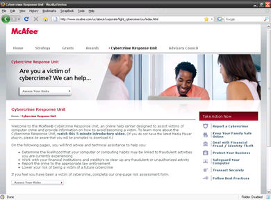 McAfee Cybercrime Response Unit