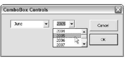 ComboBox controls.