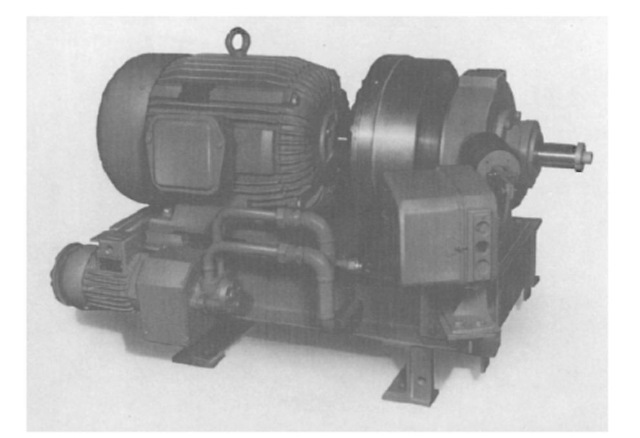Packaged fluid drive consisting of the drive motor, fluid coupling, and necessary accessories.