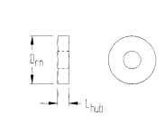 Permanent-magnet step-motor hub dimensions.