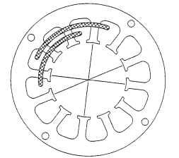 Lap-wound polyphase configuration.