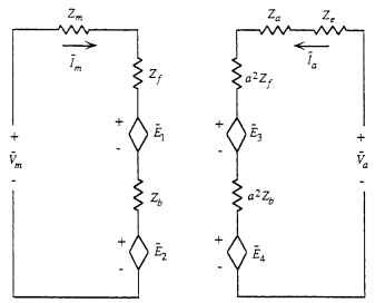 Simplified single-phase motor equivalent circuit.