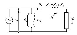 Approximate equivalent circuit for induction motor