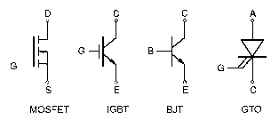 Circuit symbols for self-commutating devices