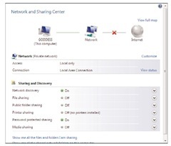 The Network and Sharing Center in Windows Vista is quite different from what you'll see in Windows 7.