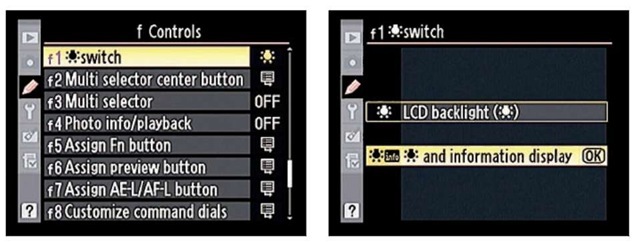 Select this setting if you want to use the On/Off switch to activate the Information screen as well as the Control panel light.