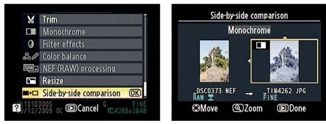  Use the Side-by-Side Comparison option to see whether you prefer the retouched version of a photo to the original.