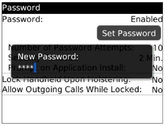 It's time to enter a new password.