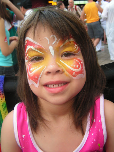 spider cheek painting face