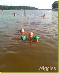 Britt and Aaron in lake