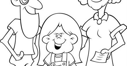 Family clipart - free coloring pages | Coloring Pages