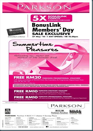 Parkson-2010-BonusLink-Members-Day-Sale-Exclusive