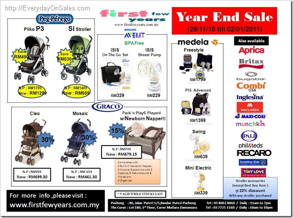 Year End Sale @ First Few Years