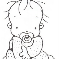 DIBUJOS DE BEBE PARA PINTAR