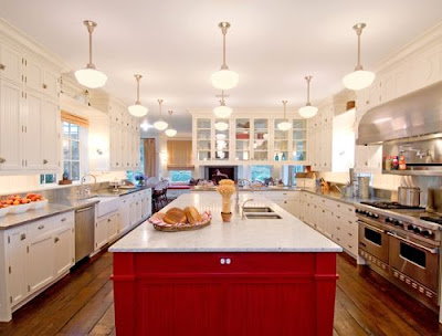 Kitchens on La Maison Sur La Colline A Splash Of Red