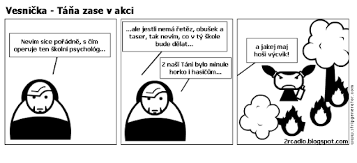 Komiks Vesnička - Táňa Horáková opět v akci.