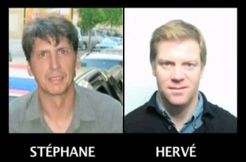Hervé Ghesquière y Stéphane Taponier