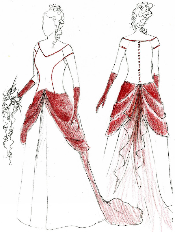 croquis robe amarena