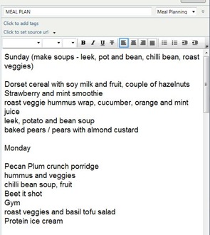 meal plan