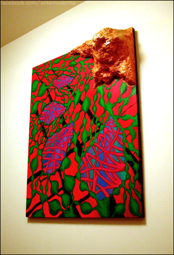 Victor Angelo the source three dimensional sculptural painting