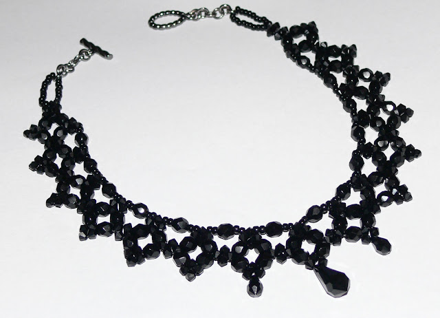 *Crystal Lace* DIY Necklace - Black Swarovski