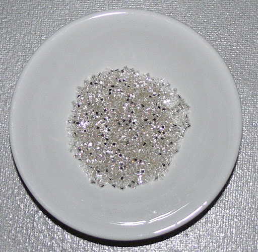Toho Cubes - 1.5mm - Silver lined Crystal - PER GRAM