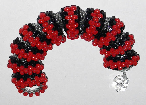 *Caterpillar* DIY Bracelet - Red/Black