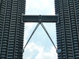 Bridge connecting the twin towers in KL