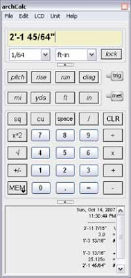 The Architectural Calculator