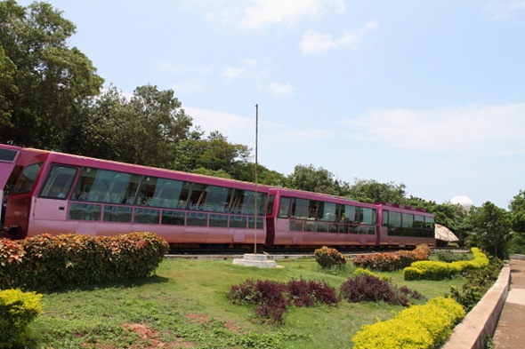 Tourist Train that gives a Kailashgiri Tour