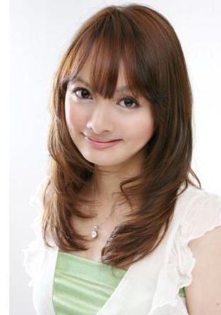 รูปภาพ แบบทรงผม แฟชั่นทรงผม สุดฮิต ของสาวหน้ากลม