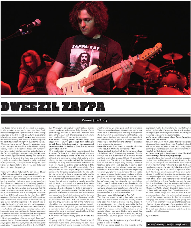 Dweezil Zappa interview