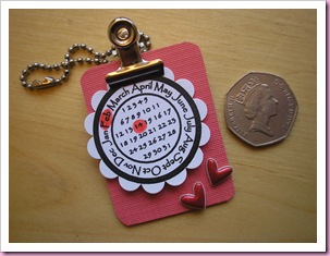 Valentines keyring