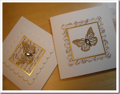 Butterfly cards