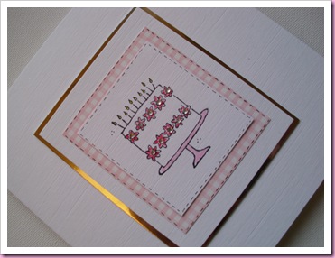 Stampin Up Birthday cake