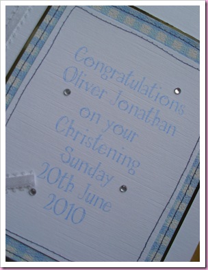 christening card christening card
